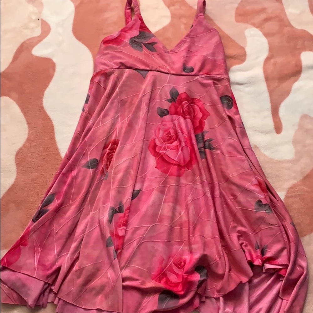 super cute floral stretchy dress